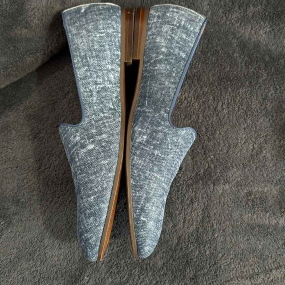 Vionic Loafers Women Denim Print Slip On Flats Shoes Size 9.5‎